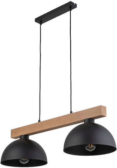 TK Lighting Oslo Hängelampe Schwarz 83cm
