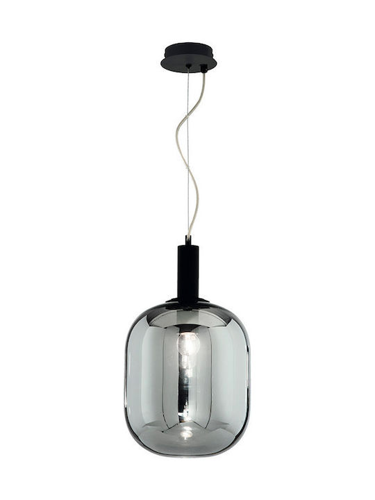 Ondaluce Pendant Light Black Ball with Socket E27 30cm