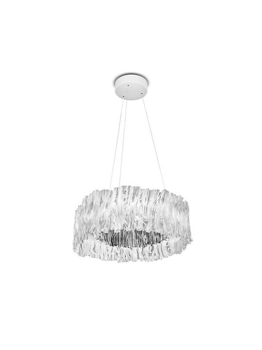 Slamp Κρεμαστό Φωτιστικό Λευκό LED με Θερμό Λευκό Φως