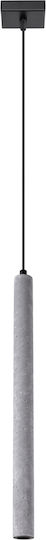 Sollux Pastelo Pendant Light Gray with Socket G9 8x8x120cm