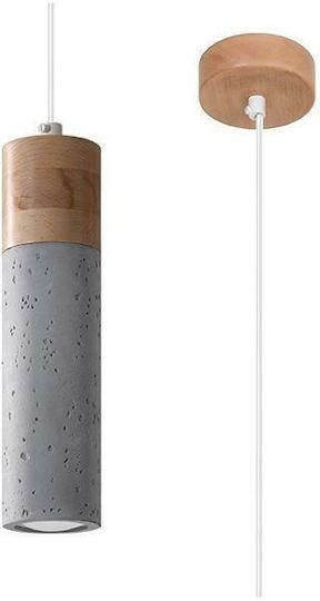 Sollux Zane 1 Pendant Light Gray 31.5x15cm