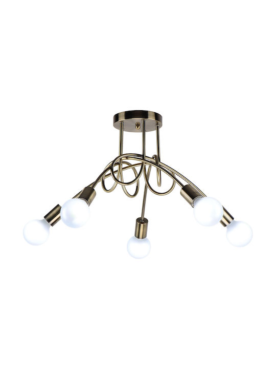 Home Lighting Quirky Lustră Bronz cu Dulie E27 45cm.