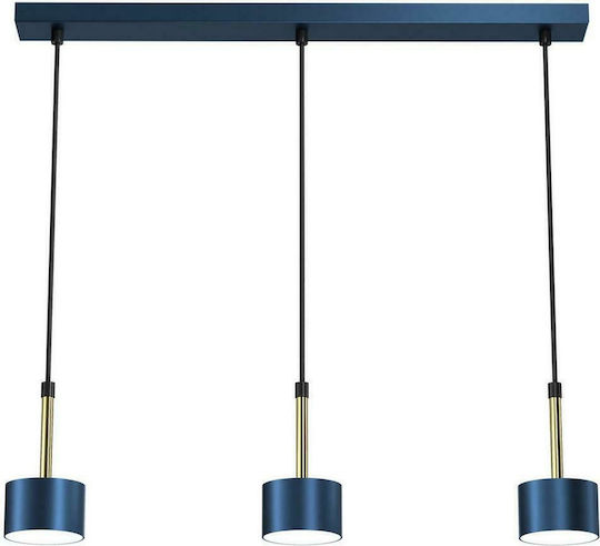 Eko Light Arena Lustră Suspendată Albastru 60cm.