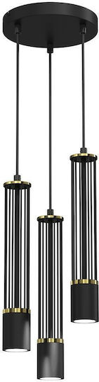 Eko Light Estilo Lustră Suspendată Negru 20cm.