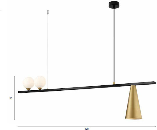 Luma 100-01161-07 LED Κρεμαστό Φωτιστικό Μαύρο 120x120εκ. Luma 100-01161-07 LED Κρεμαστό Φωτιστικό Μαύρο 120x120εκ.