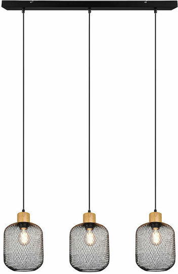 Trio Lighting Calimero Висящо осветително тяло Черен 80x18см. Trio Lighting Calimero Висящо осветително тяло Черен 80x18см.