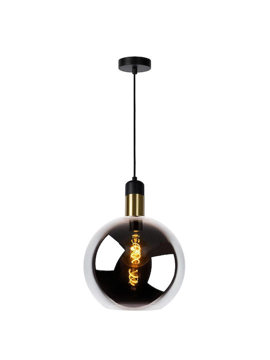 Lucide Lightning Lustră Gri cu Dulie E27 28cm.