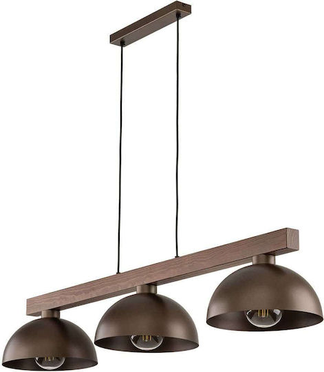 TK Lighting Oslo Висящо осветително тяло Кафяв