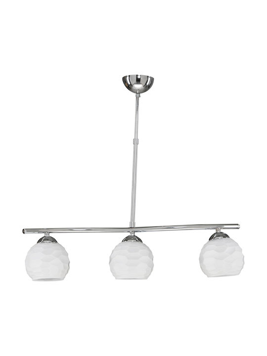 ArkoLight Pendant Light Silver Rail with Socket E27 65x70x60cm