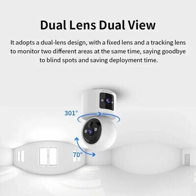 Vstarcam CB90DR IP Dual Surveillance Camera Wi-Fi Full HD 1080p with Two-Way Communication
