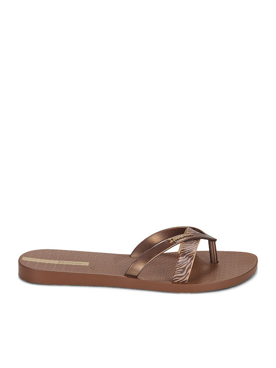 Kirei Chic Fem Flip Flops in Brown Colour