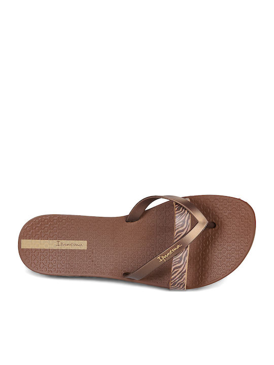 Kirei Chic Fem Flip Flops in Brown Colour