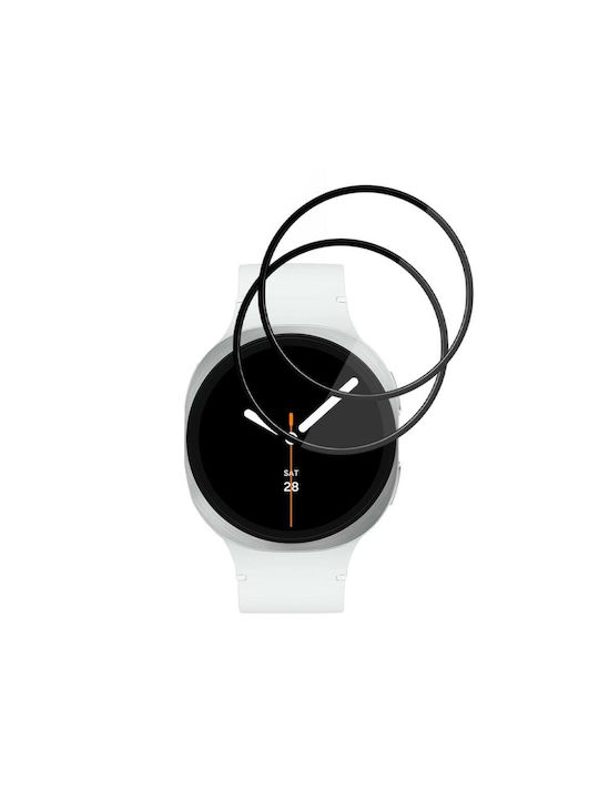 Комплект 2 Протектора За Екран Samsung Galaxy Watch8 44мм Защита От Драскотини Комплект Стикер Нано Флекс Черен