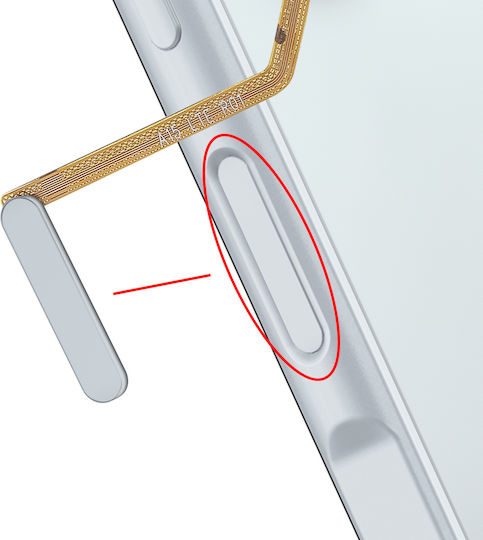 Clappio Replacement Fingerprint Reader Galaxy A15 4g Connection Flex Cable Light Blue