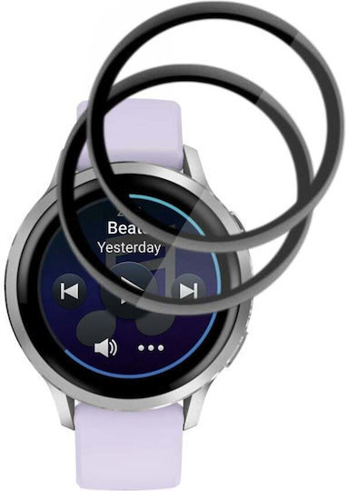 Pachet 2x Protecție Ecran Garmin Venu 4 41mm Set Autocolant Nano Flex Negru Protecție Împotriva Zgârieturilor