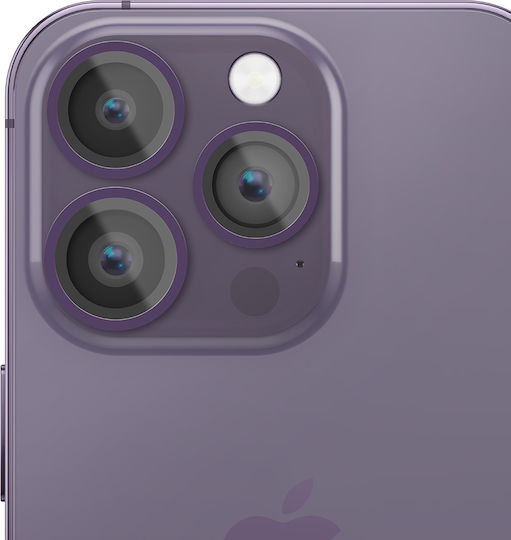 RhinoShield Протектор За Обектив На Камера За iPhone 14 Pro / 14 Pro Max Устойчив На Надраскване Лилав