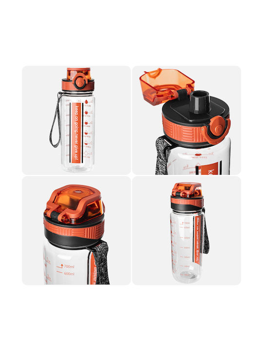 Kadax Атлетична Пластмасова Бутилка 750ml Оранжева