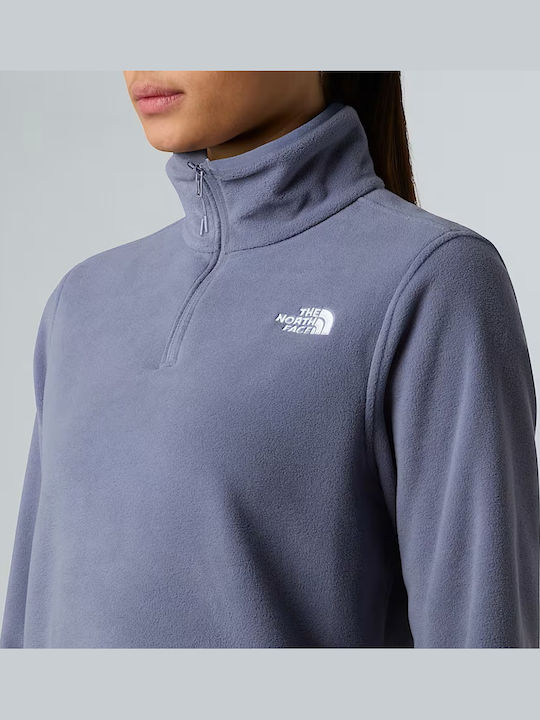 100 Glacier 1/4 Winter Women's Fleece Blouse with Zipper Twilight Galaxy