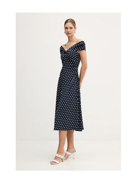 Summer Midi Dress for Wedding / Christening Midnightblue
