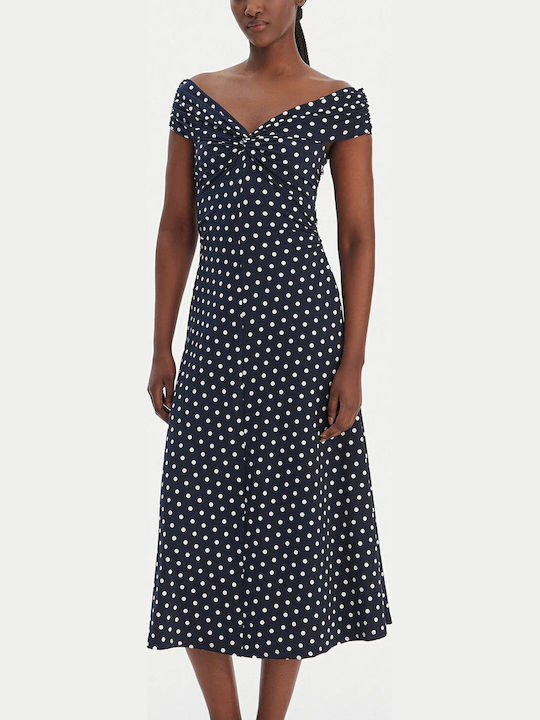 Summer Midi Dress for Wedding / Christening Midnightblue