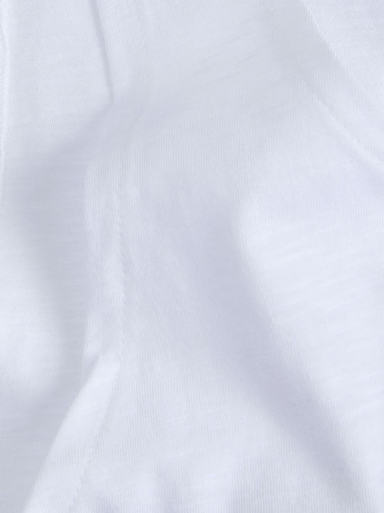 Women's Blouse Cotton Sleeveless White