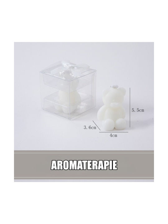 Scented Candle Alista Home Bear Model White Aromatherapy 5.5x3.6x4 Cm