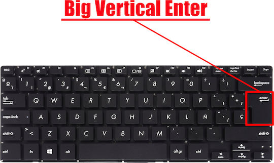 Spanish Laptop Keyboard Asus Pu403 Pu403u Pu403uf Pu403ua P5430 P5430u P5430ua Pu403ua-1a Bu403 90nx00v1-r30290 90nx00v1-r30250 Es No Frame Black Code 41344esnofr