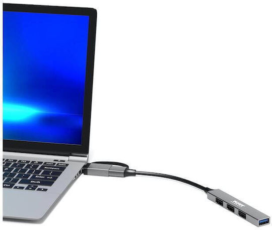 Docking Station Port Connect Port Connect Hub Usb 4 Ports Slim Combo Btoc
