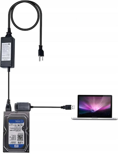 Adaptor Hard Disk Usb 2.0 La Ata Ide Sata Cd Dvd Zola 480 Mbps Viteză Scriere Cdr 52x Dvdr 20x Compatibil Unități 2.5” 3.5” Leduri Integrate