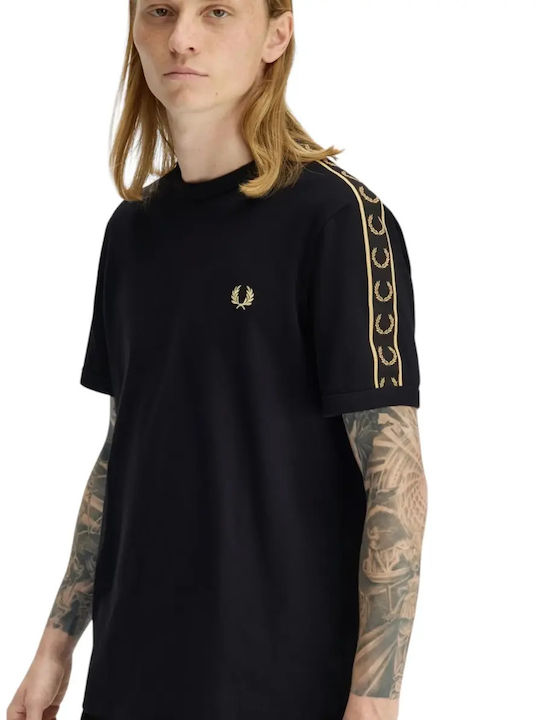 Fred Perry Tricou Ringer Negru
