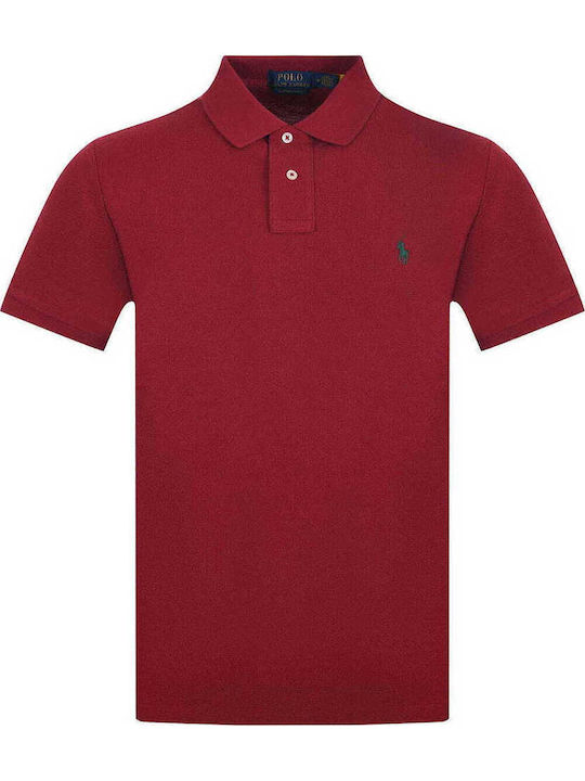 Polo Short Sleeve Blouse Burgundy