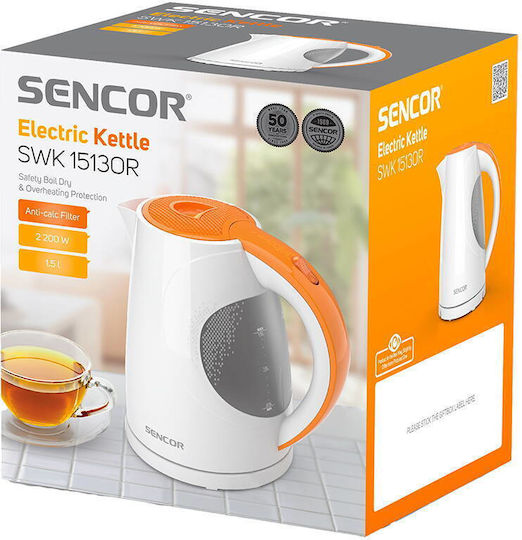 Sencor Wasserkocher 1.5l 2200W Weiß