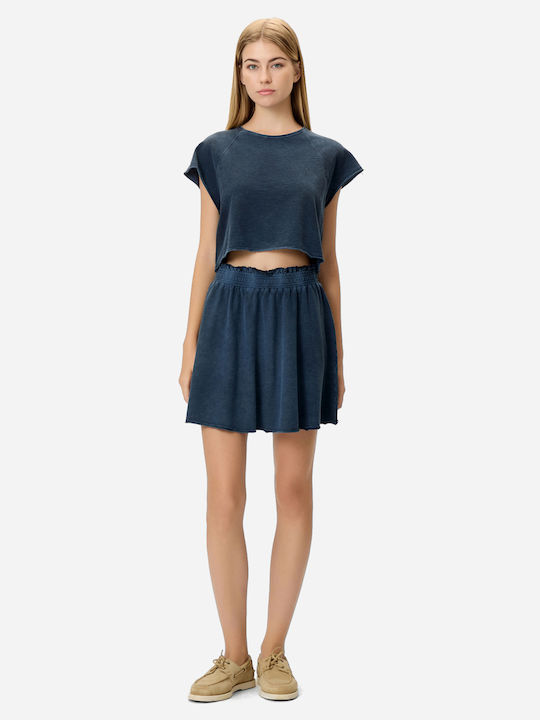 Women's Crop T-shirt Vint Blue