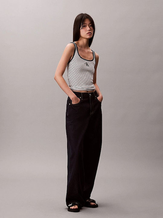 Women's Cotton Sleeveless Blouse Black