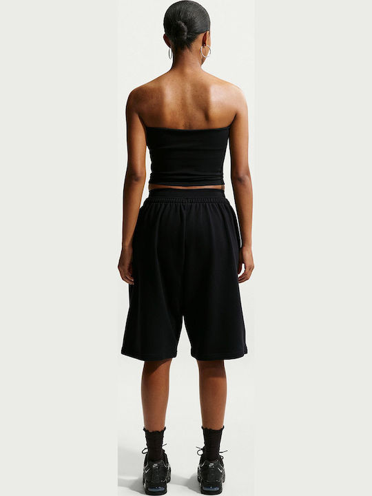 Sportswear Γυναικεία Μπλούζα Βαμβακερή Strapless Μαύρο