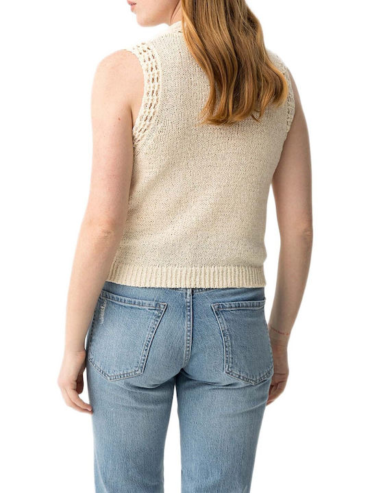 Tiffosi Bluza Damă Fără Mâneci Ecru