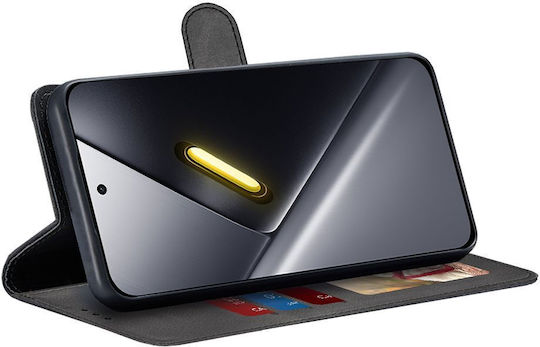 Techsuit Diary Book Δερματίνης Μαύρο (Poco X8 Pro Max)