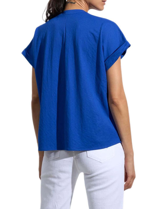 Style Μπλούζα Μπλε Indigo