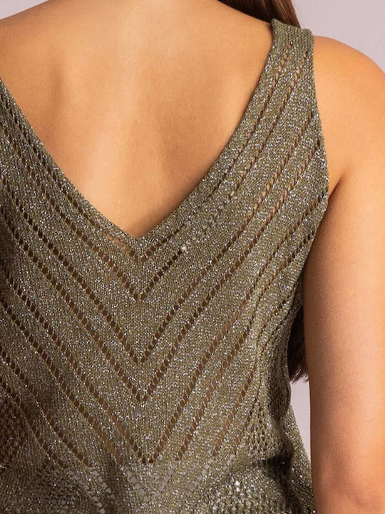 Damen Bluse Khaki