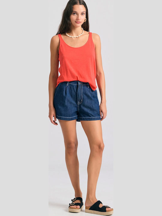 Women's Athletic Blouse Sleeveless Red