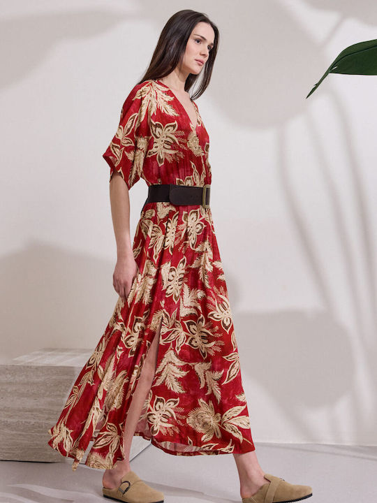Maxi Hemdkleid Rot