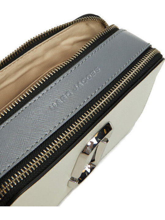 Leder Damen Schultertasche Weiß