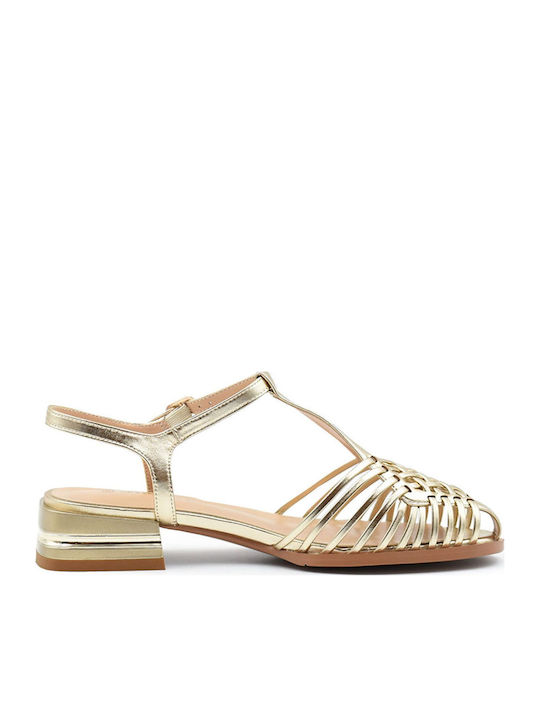 Women's Flat Sandals Gold