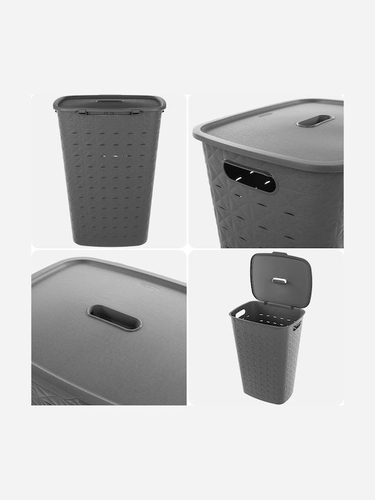 Curver Coș De Rufe Din Plastic 56lt Cu Capac 42x31.6x60cm