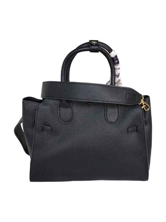Leather Women's Shoulder Bag Black