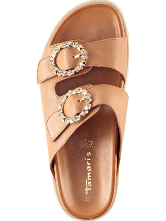 Leather Women's Sandals Tabac