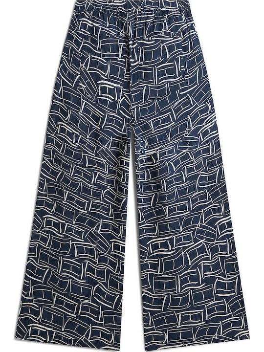 Damen Leinenhose Mehrfarbig