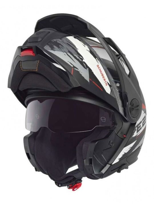 Schuberth E2 Aufklappbar mit Sun Visor ECE 22.06 Adventure Trail Grau Schuberth E2 Aufklappbar mit Sun Visor ECE 22.06 Adventure Trail Grau