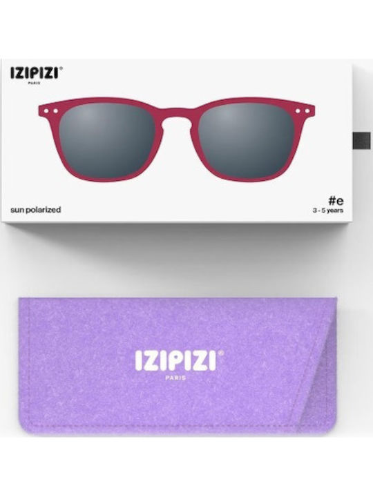 Izipizi Sun Unisex Γυαλιά Ηλίου με Μπορντό Σκελετό και Μπορντό Polarized Φακό