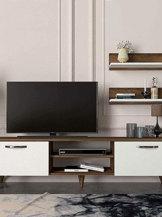 Έπιπλο Τηλεόρασης Colin Λευκό Μ150xΠ29.5xΥ40.6cm